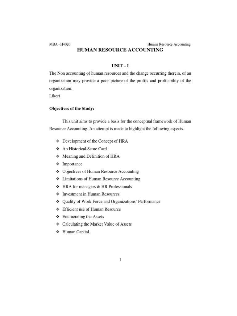 human resource accounting questions factors influencing human resource accounting